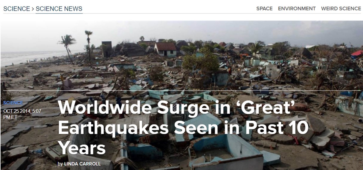 earthquake rise